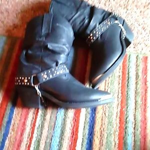 Women's Black Leather Boots